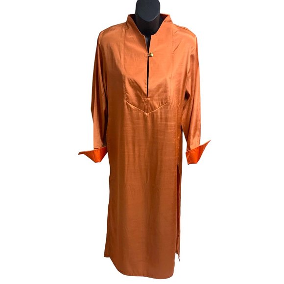 LOULOU DE LA FALAISE Tangerine Kaftan Dress Womens - Picture 12 of 13